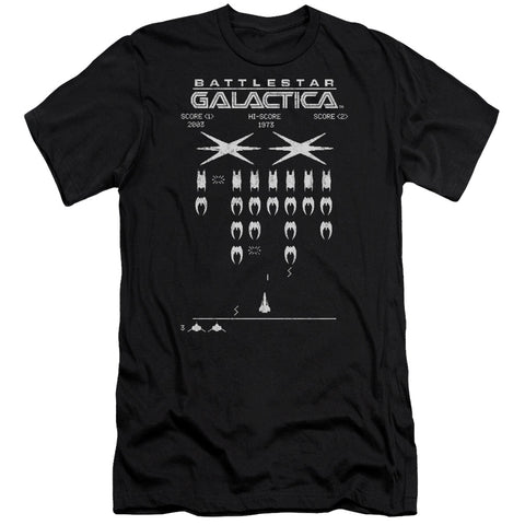 Bsg/galactic Invaders-premuim Canvas Adult Slim Fit 30/1-black