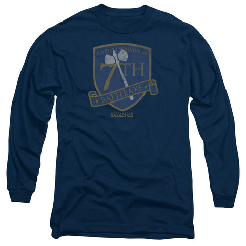Bsg/battleaxe Badge-l/s Adult 18/1-navy