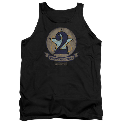 Bsg/strike Fighters Badge-adult Tank-black