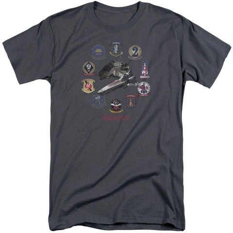 Bsg/badges-s/s Adult Tall 18/1-charcoal