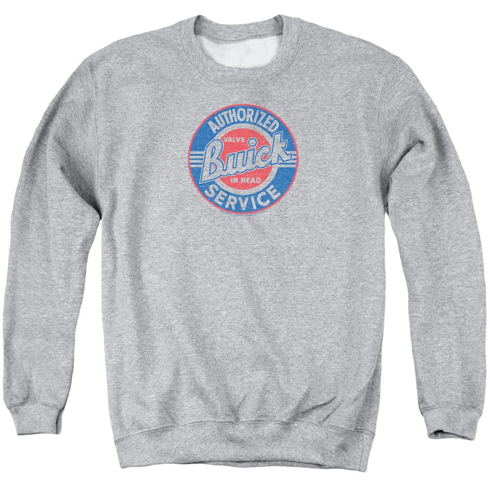 Buick/authorized Service-adult Crewneck Sweatshirt-athletic Heather