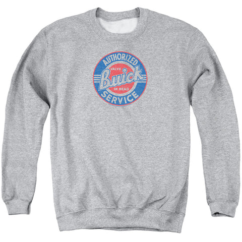 Buick/authorized Service-adult Crewneck Sweatshirt-athletic Heather