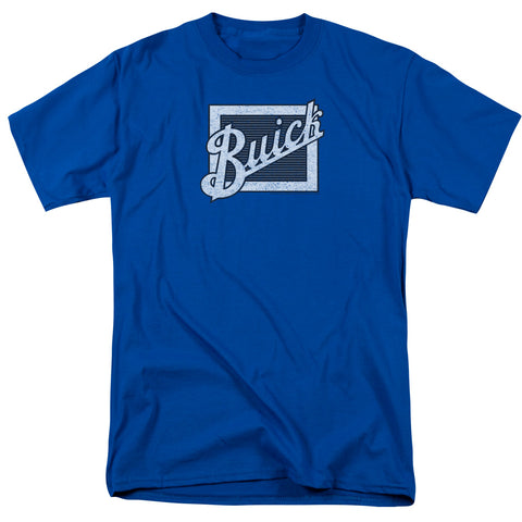 Buick/distressed Emblem-s/s Adult 18/1-royal Blue