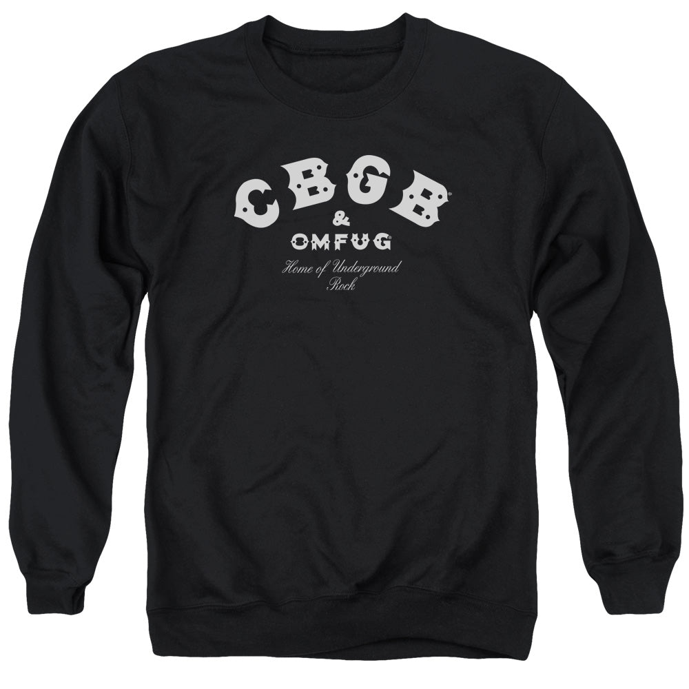 Cbgb/classic Logo - Adult Crewneck Sweatshirt - Black