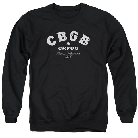 Cbgb/classic Logo - Adult Crewneck Sweatshirt - Black