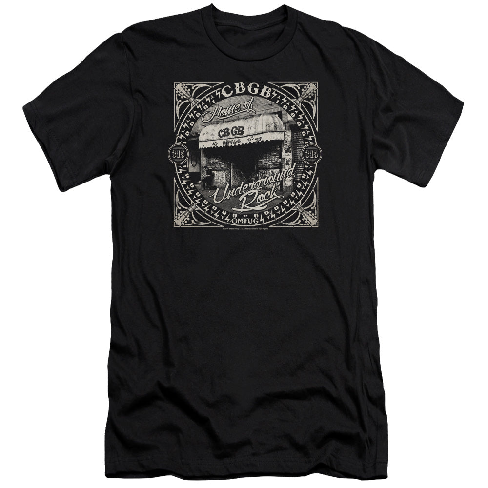 Cbgb/front Door-premuim Canvas Adult Slim Fit 30/1-black