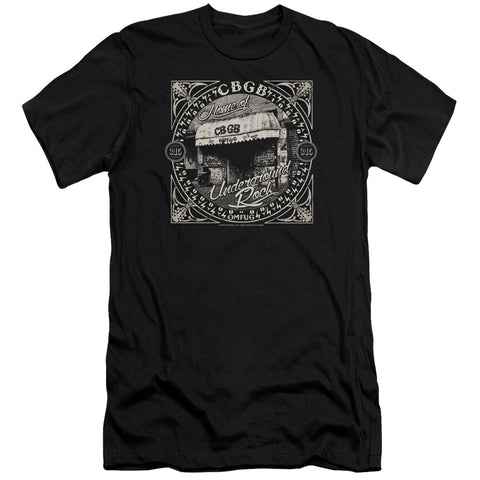 Cbgb/front Door-premuim Canvas Adult Slim Fit 30/1-black