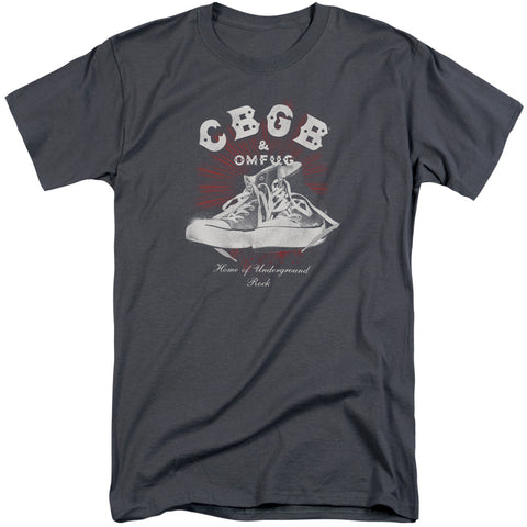 Cbgb/high Tops-s/s Adult Tall-charcoal