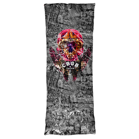 CBGB-FLYING SKULL - MICROFIBER BODY PILLOW - 18x54