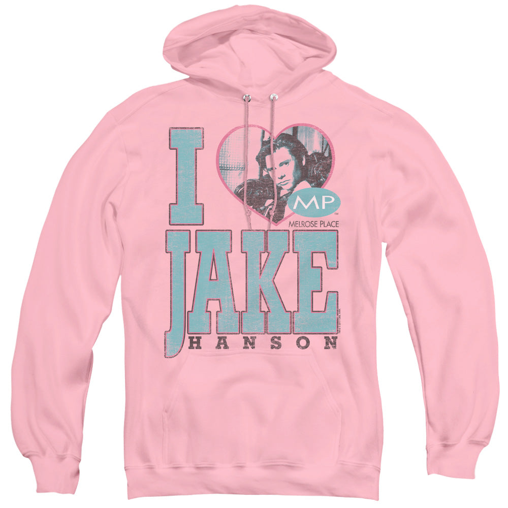 Mp/i Heart Jake Hanson - Adult Pull-over Hoodie - Pink