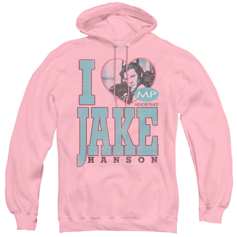 Mp/i Heart Jake Hanson - Adult Pull-over Hoodie - Pink