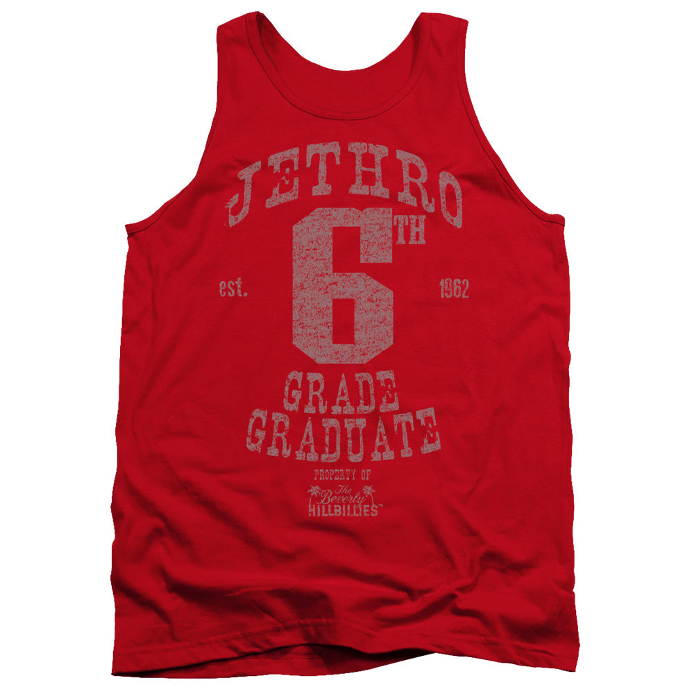 Beverly Hillbillies/mr 6th Grade Grad - Adult Tank - Red