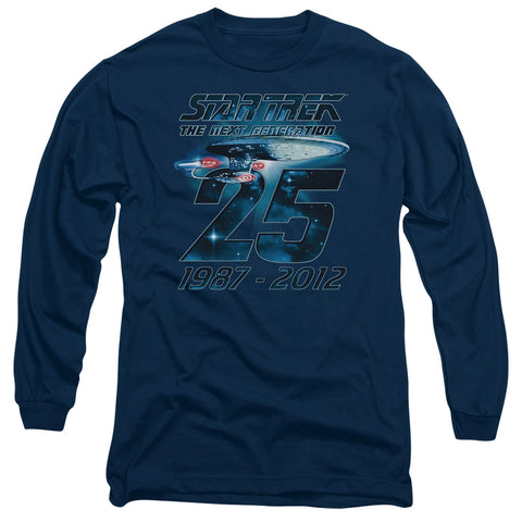 Star Trek/enterprise 25 - L/s Adult 18/1 - Navy