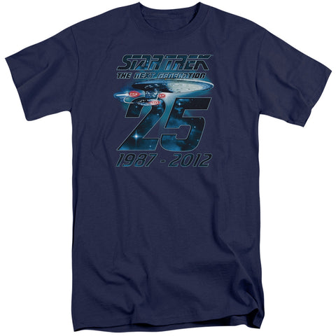 Star Trek/enterprise 25-s/s Adult Tall-navy