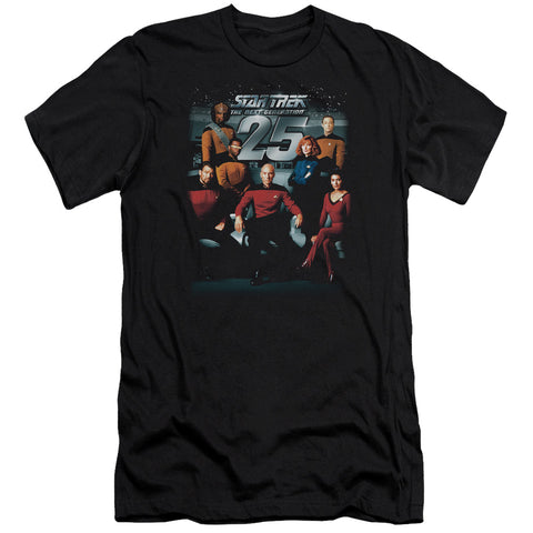 Star Trek/25th Anniversary Crew - S/s Adult 30/1 - Black