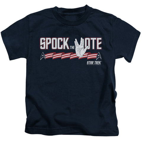 Star Trek/spock The Vote - S/s Juvenile 18/1 - Navy