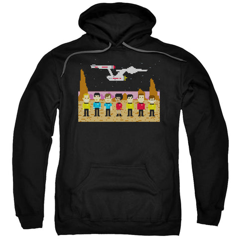 Star Trek/tos Trexel Crew-adult Pull-over Hoodie-black