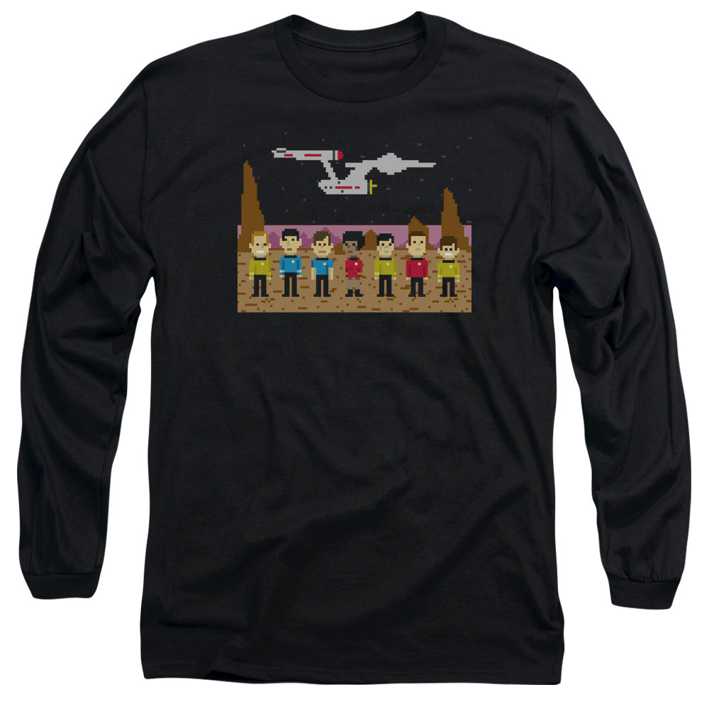 Star Trek/tos Trexel Crew - L/s Adult 18/1 - Black