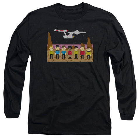 Star Trek/tos Trexel Crew - L/s Adult 18/1 - Black