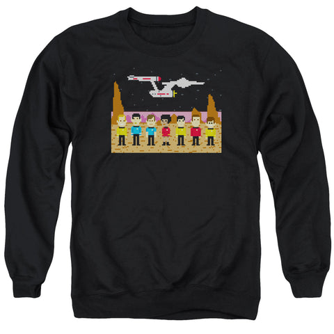 Star Trek/tos Trexel Crew - Adult Crewneck Sweatshirt - Black