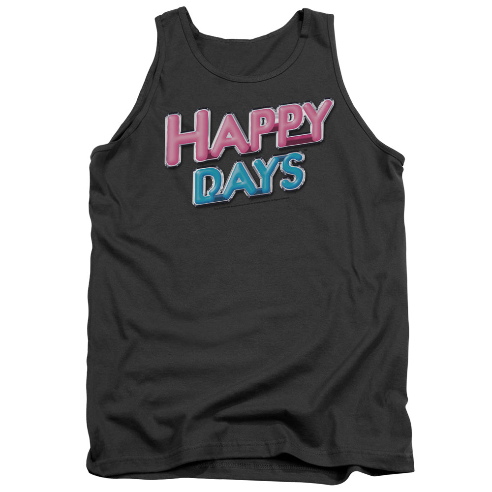 Happy Days/happy Days Logo - Adult Tank - Charcoal