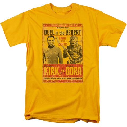 Star Trek/duel In The Desert - S/s Adult 18/1 - Gold