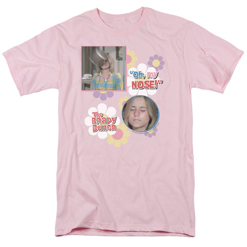 Brady Bunch/oh, My Nose! - S/s Adult 18/1 - Pink