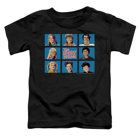 Brady Bunch/framed-s/s Toddler Tee-black