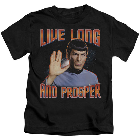 St Original/live Long And Prosper - S/s Juvenile 18/1 - Black