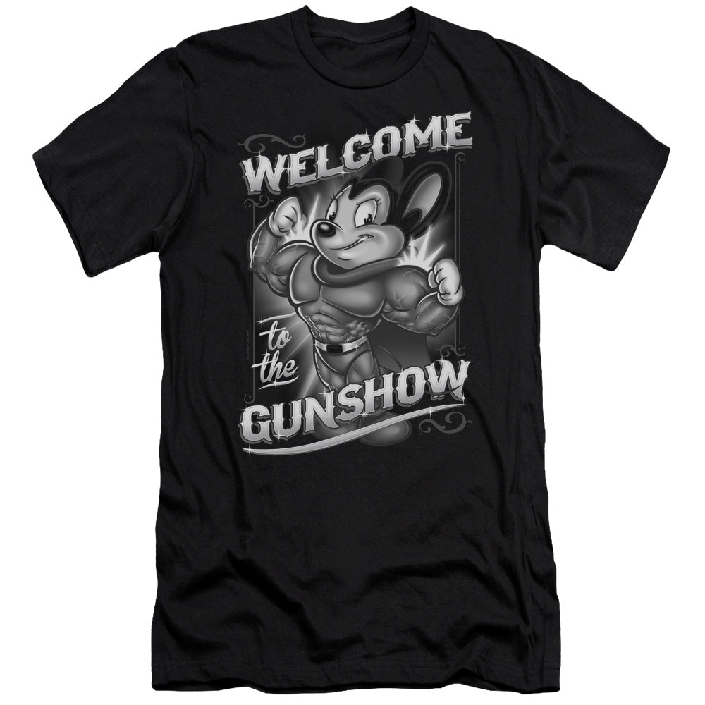Mighty Mouse/mighty Gunshow-premuim Canvas Adult Slim Fit 30/1-black