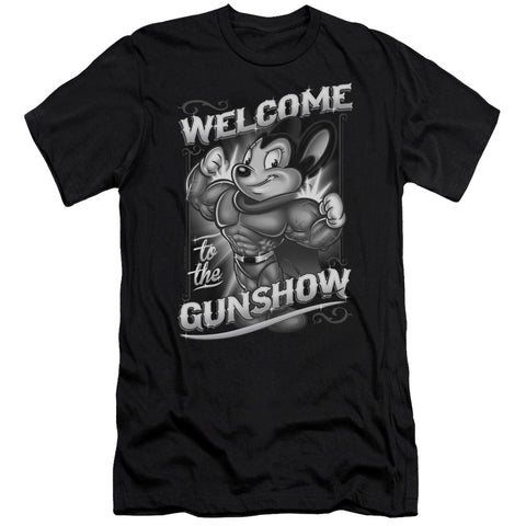 Mighty Mouse/mighty Gunshow-premuim Canvas Adult Slim Fit 30/1-black