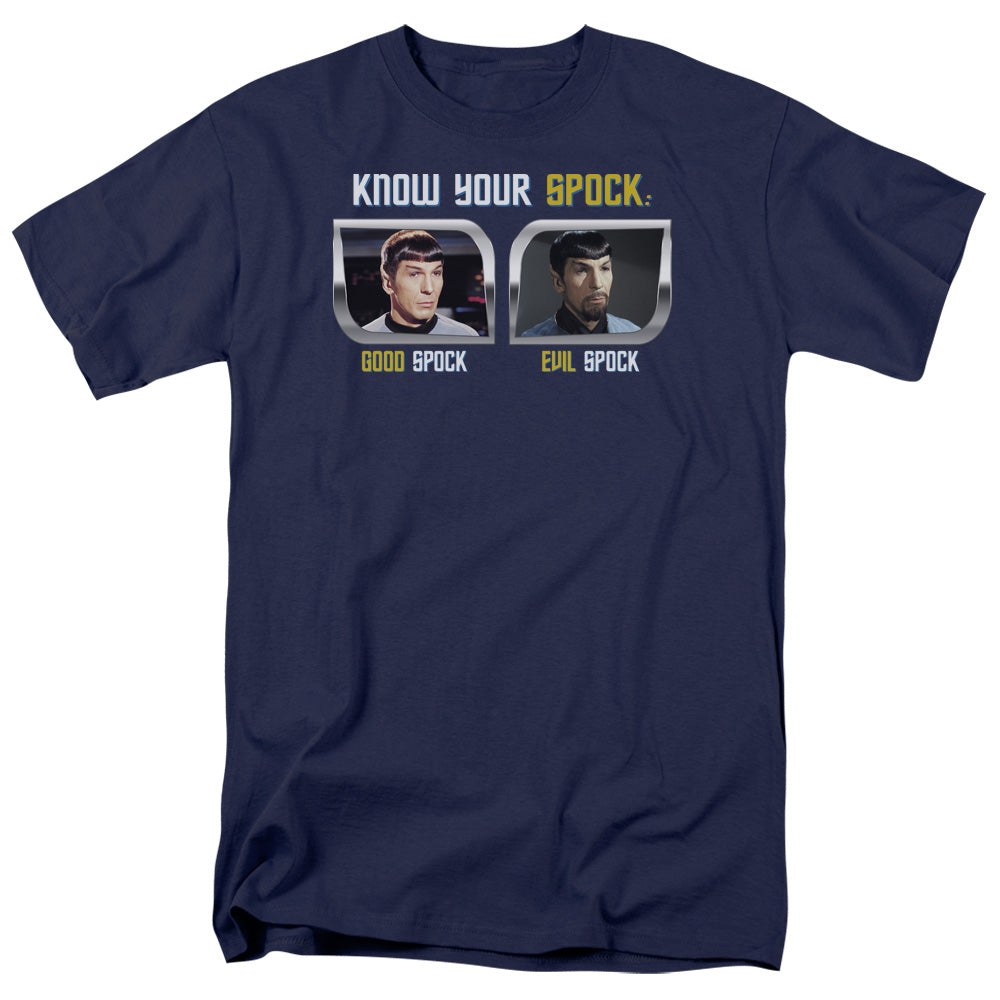 St Original/know Your Spock-s/s Adult 18/1 - Navy