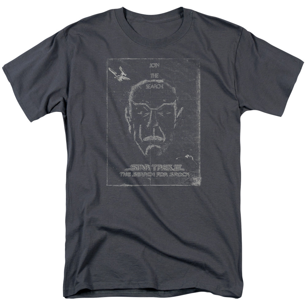 Star Trek/join The Search - S/s Adult 18/1 - Charcoal