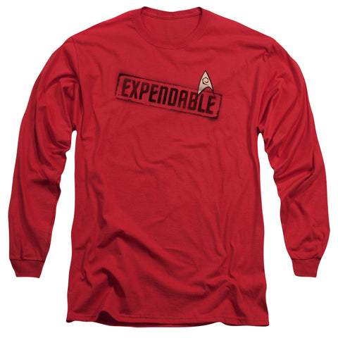 Star Trek/expendable - L/s Adult 18/1 - Red