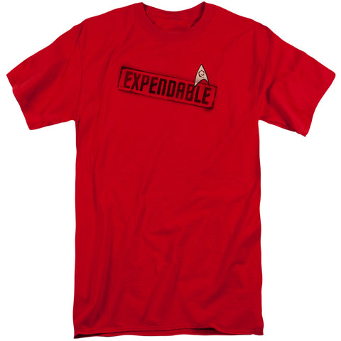 Star Trek/expendable-s/s Adult Tall-red