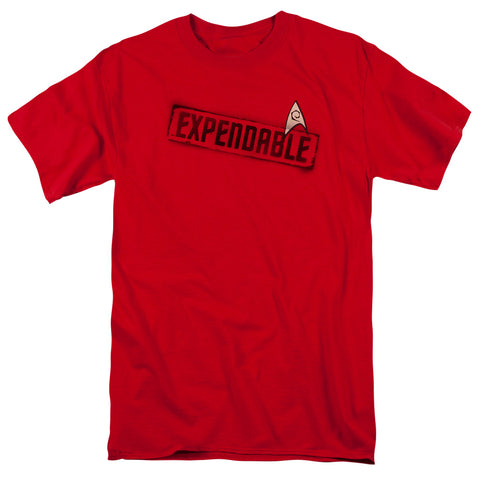 Star Trek/expendable - S/s Adult 18/1 - Red