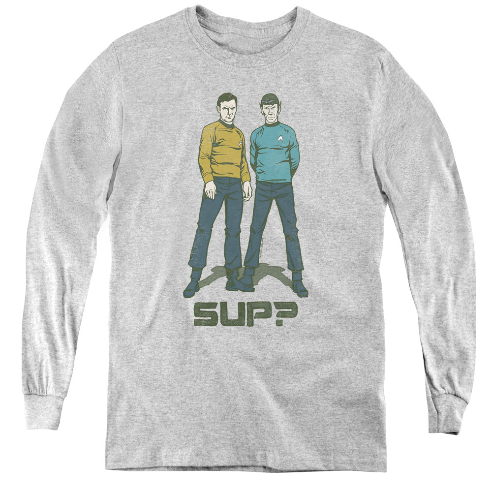 Star Trek/sup - Youth Long Sleeve Tee - Athletic Heather