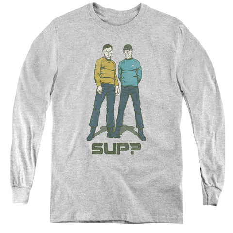 Star Trek/sup - Youth Long Sleeve Tee - Athletic Heather
