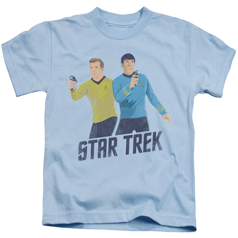 Star Trek/phasers Ready - S/s Juvenile 18/1 - Light Blue