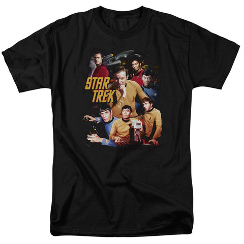 Star Trek/at The Controls-s/s Adult 18/1 - Black