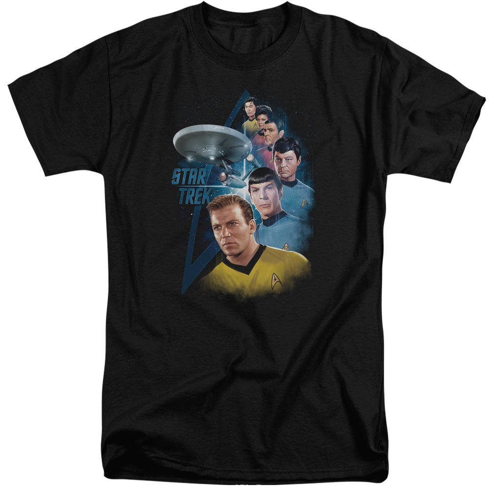 Star Trek/among The Stars-s/s Adult Tall-black