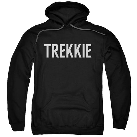 Star Trek/trekkie-adult Pull-over Hoodie-black