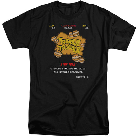 Star Trek/tribble Trouble-s/s Adult Tall-black