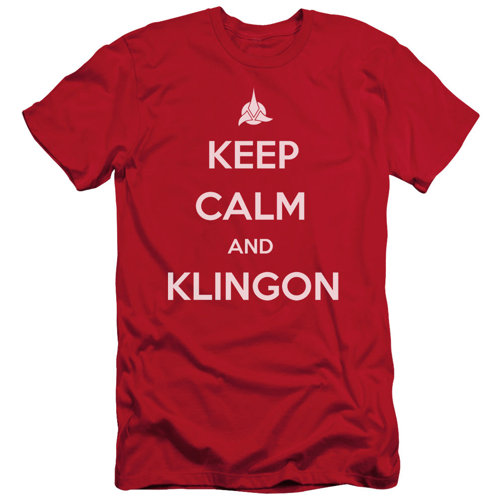 Star Trek/calm Klingon - S/s Adult 30/1 - Red