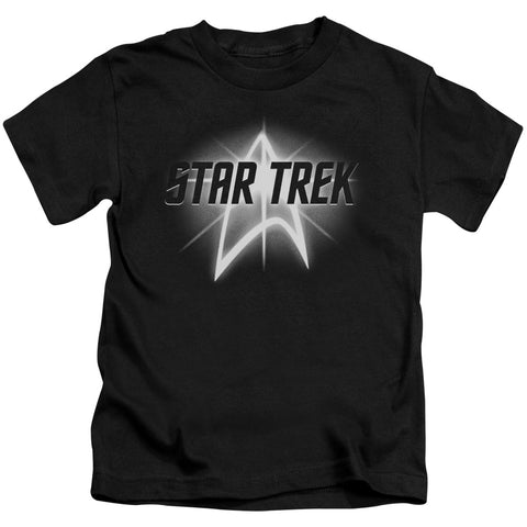 Star Trek/glow Logo - S/s Juvenile 18/1 - Black
