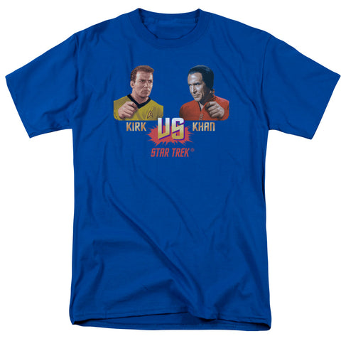 Star Trek/kirk Vs Khan - S/s Adult 18/1 - Royal Blue