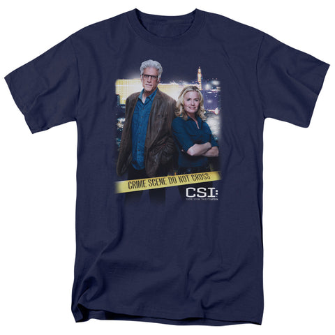 Csi/do Not Cross-s/s Adult 18/1-navy