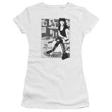 Juniors Sheer Cap Sleeve