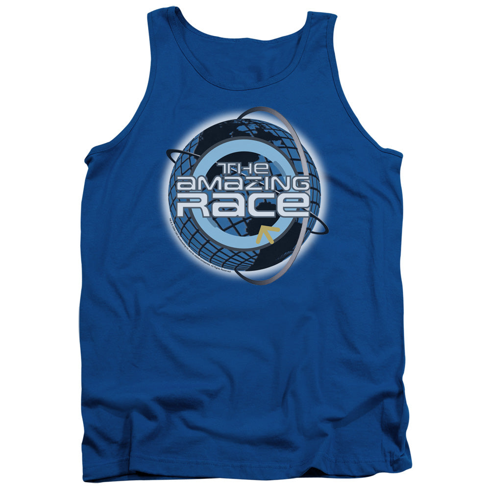 Amazing Race/around The Globe - Adult Tank - Royal Blue