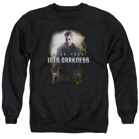 Star Trek/darkness Kirk - Adult Crewneck Sweatshirt - Black